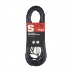 Stagg SGC6PL DL 6M 20FT Jack to Angle Jack Instrument signal cable 
